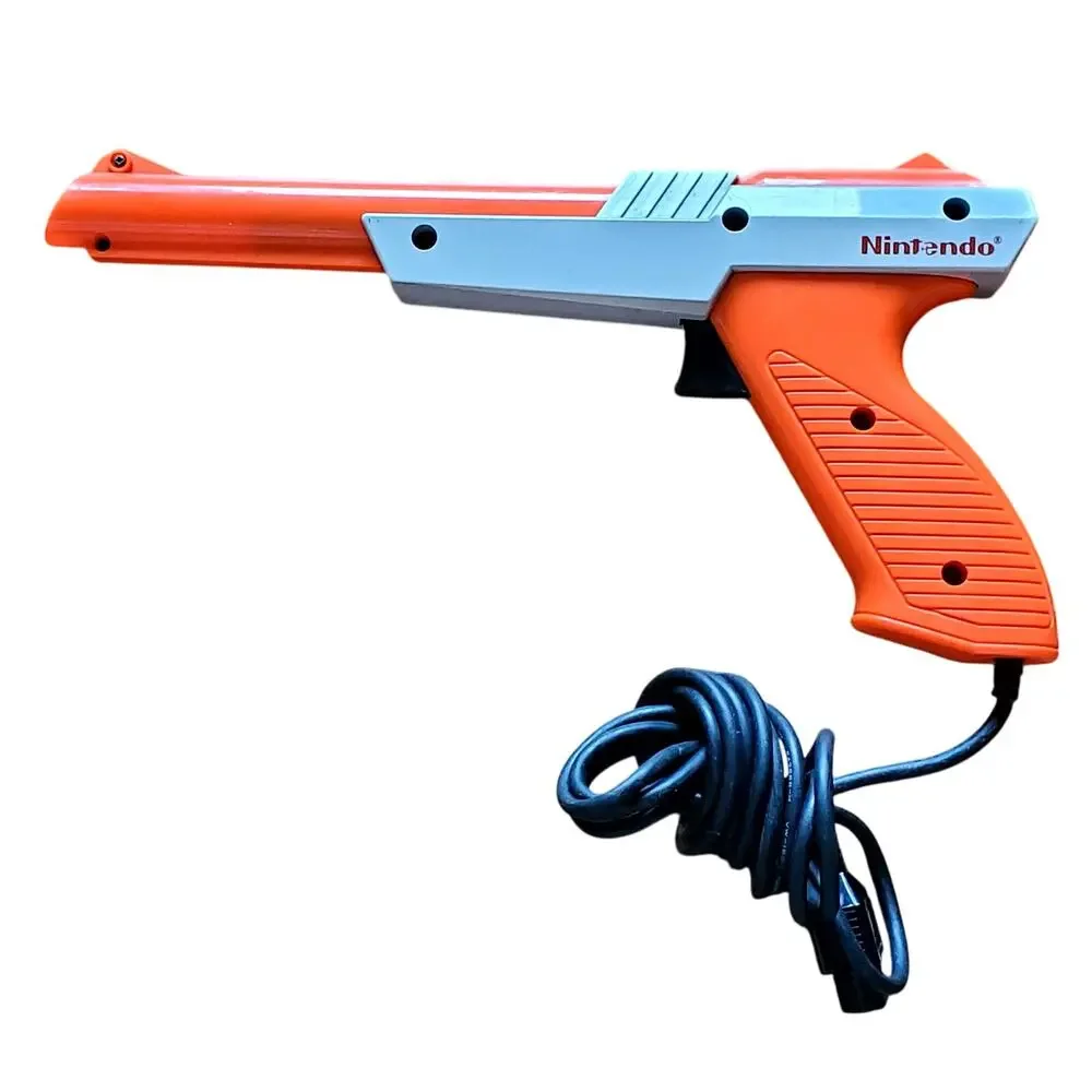 Nintendo NES-005 Zapper Light Gun Orange Controller OEM